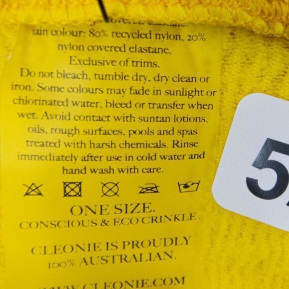 NEW‎ Cleonie X Free People ripple brief striped bikini bottom, one size - Picture 14 of 16